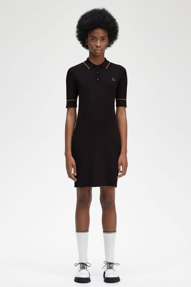 Fred Perry D6163 Ribbed Dress