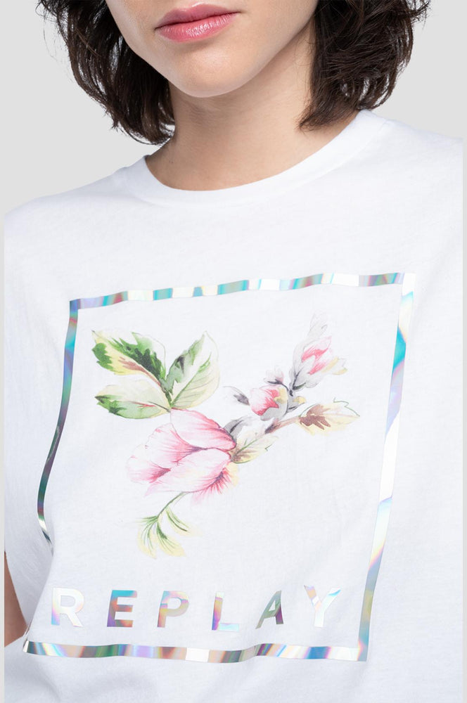 Replay W3232M Flower Print T-Shirt