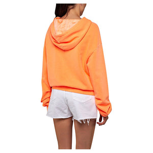Replay Women's W3878A Hooded Sweatshirt, Washed Orange