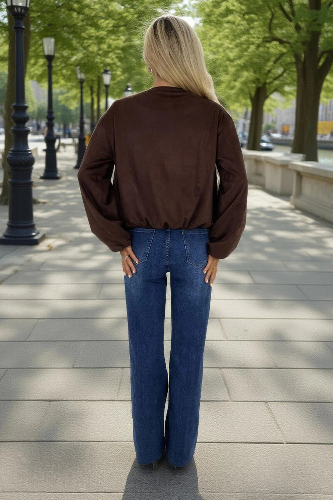 AX Paris Faux Suede Jacket