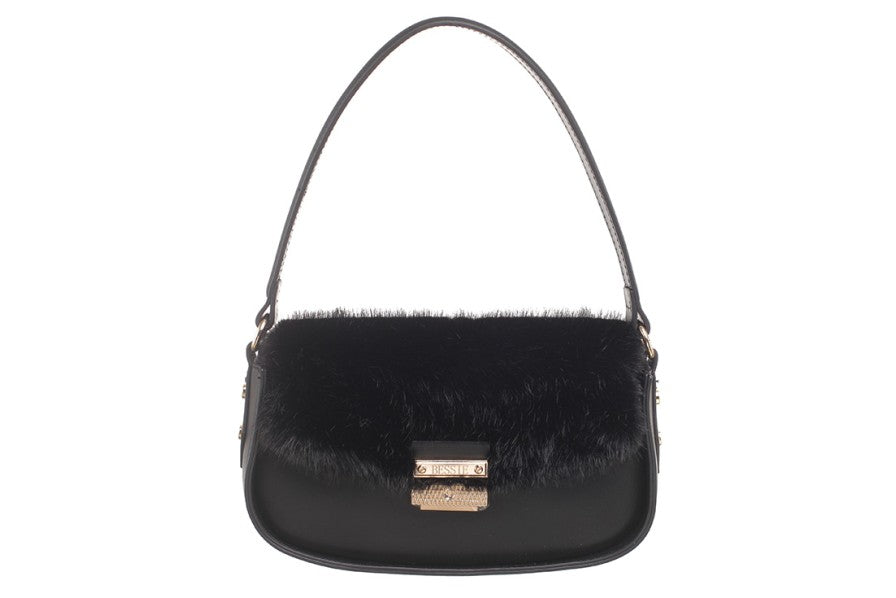 Bessie Faux Fur Flap Bag