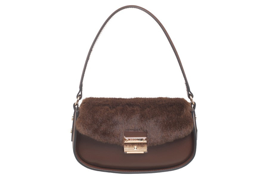 Bessie Faux Fur Flap Bag