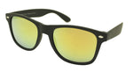 Rayflector Erola Wayfarer Style Sunglasses, Rubber Matt Black