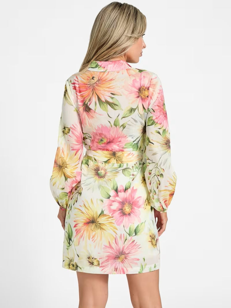 Guess LS Faith Flower Dress