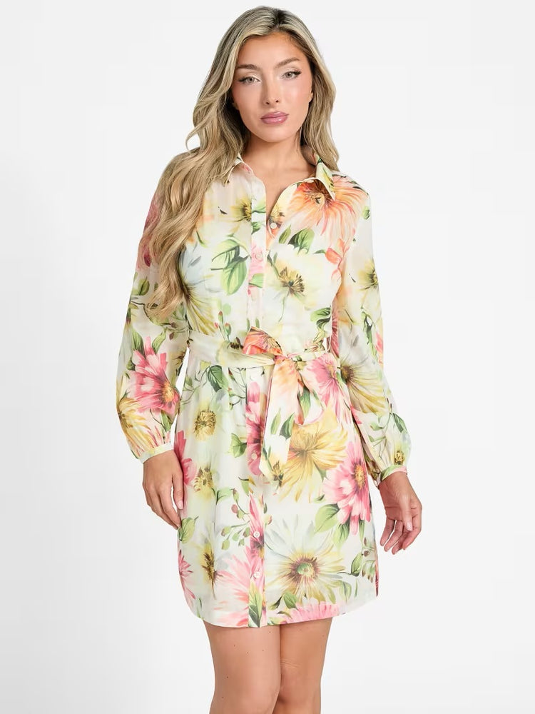 Guess LS Faith Flower Dress