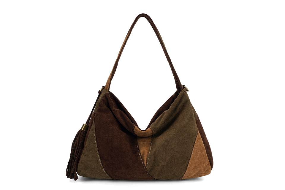 Long & Son Faux Suede Bag