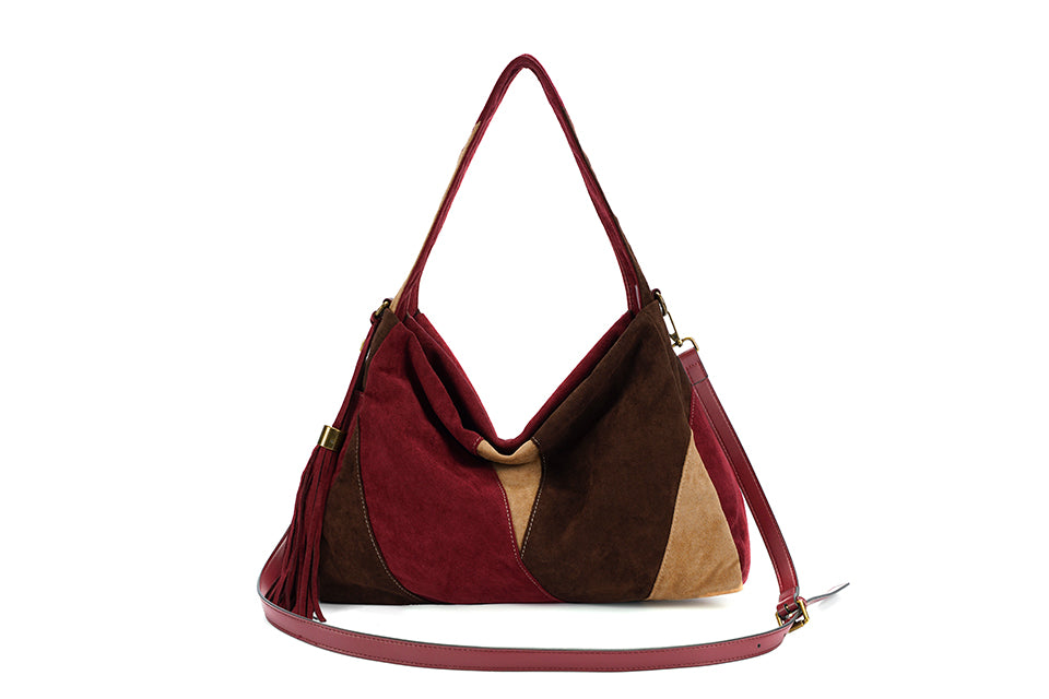 Long & Son Faux Suede Bag