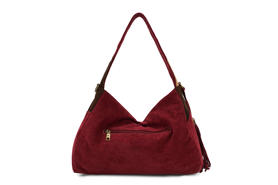 Long & Son Faux Suede Bag