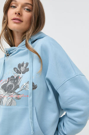 Guess Cassiopea Hooded Floral Print Sweatshirt
