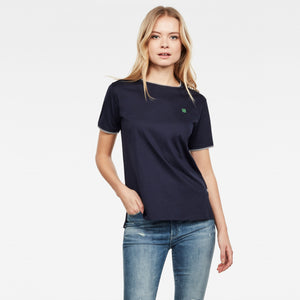 
            
                Load image into Gallery viewer, G-Star Raw Womens Gyre Ringer S/S T-Shirt, Sartho Blue
            
        