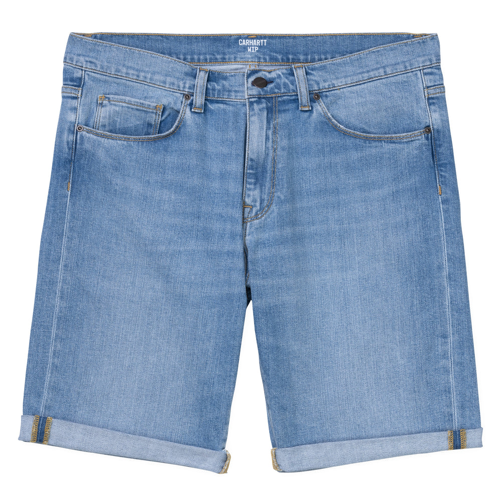 Carhartt Swell Denim Shorts, Blue Worn Bleached