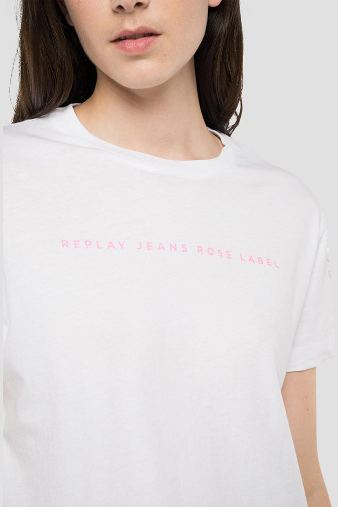 Replay W3572B Rose Label T-Shirt –