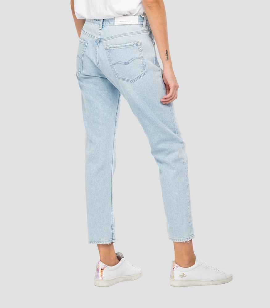 Replay Dames Jeans Marty - Slim Boyfit Met Ontspannen Look En Stretch - Comfortabele Denim