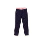 Lacoste Kids XJ9372 Contrast Accents Sweatpants, Marine Navy/Melittle Pink