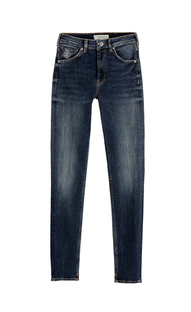 
            
                Load image into Gallery viewer, Scotch &amp;amp; Soda Womens Haut High Rise Skinny Jeans, Blauw Trails
            
        