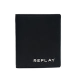 Replay FM5162 Small Leather Wallet, Black
