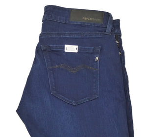 Replay Womens New Luz Highwaist Skinny Jeans, WH689E.000.137.557.009, Power Stretch Modal Denim