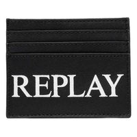 Replay FM5193 Logo Card Wallet, Black