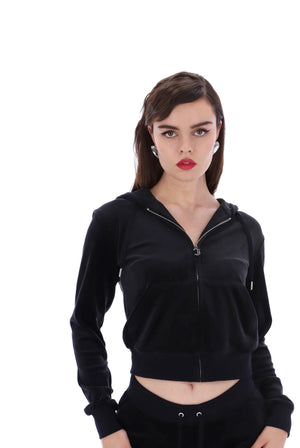
            
                Load image into Gallery viewer, Juicy Couture Velour Robertson Hoodie
            
        
